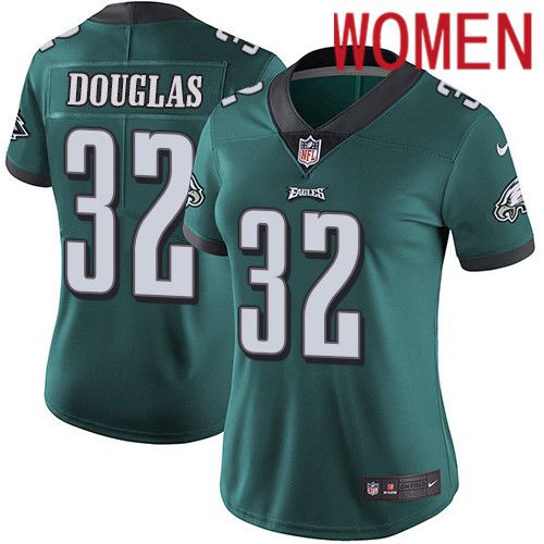Women Philadelphia Eagles #32 Rasul Douglas Nike Midnight Green Vapor Limited NFL Jersey->women nfl jersey->Women Jersey